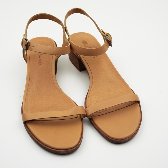 New MADEWELL The Louise Sandal in Leather Earthen Sand - Picture 4 of 6